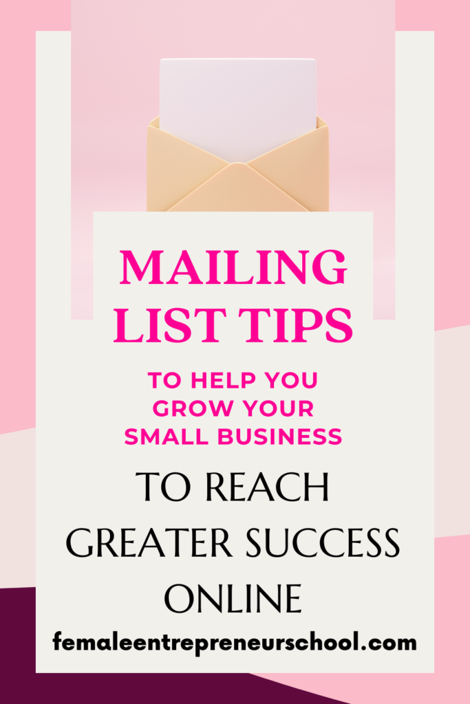 mailing list tips to help you grow your small business