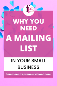 why you need a mailing list in your small business