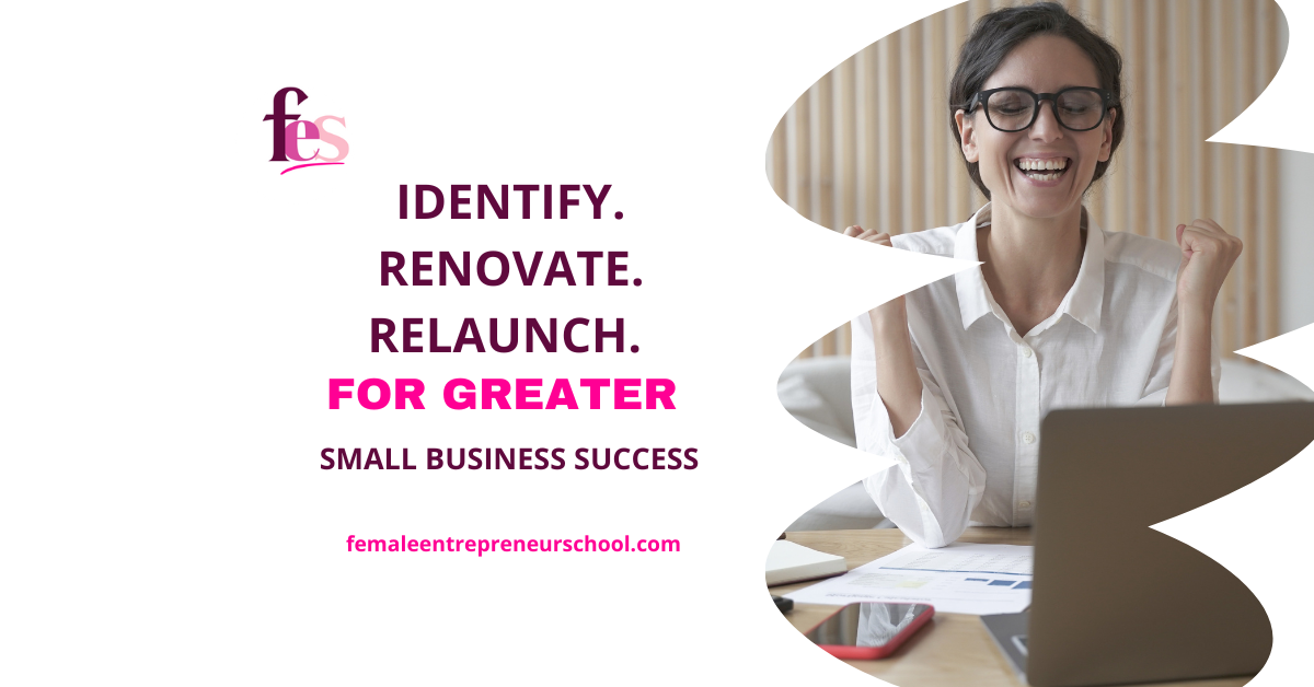 identify, renovate, relaunch for greater small business success