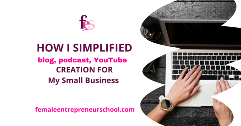 How I Simplified The Podcast, Blog & You Tube Content Creation For My Small Business
