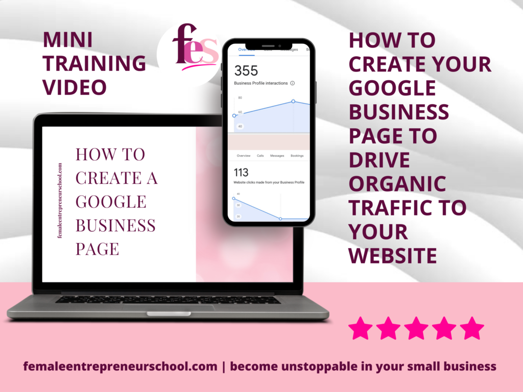 how to set up your google business page
